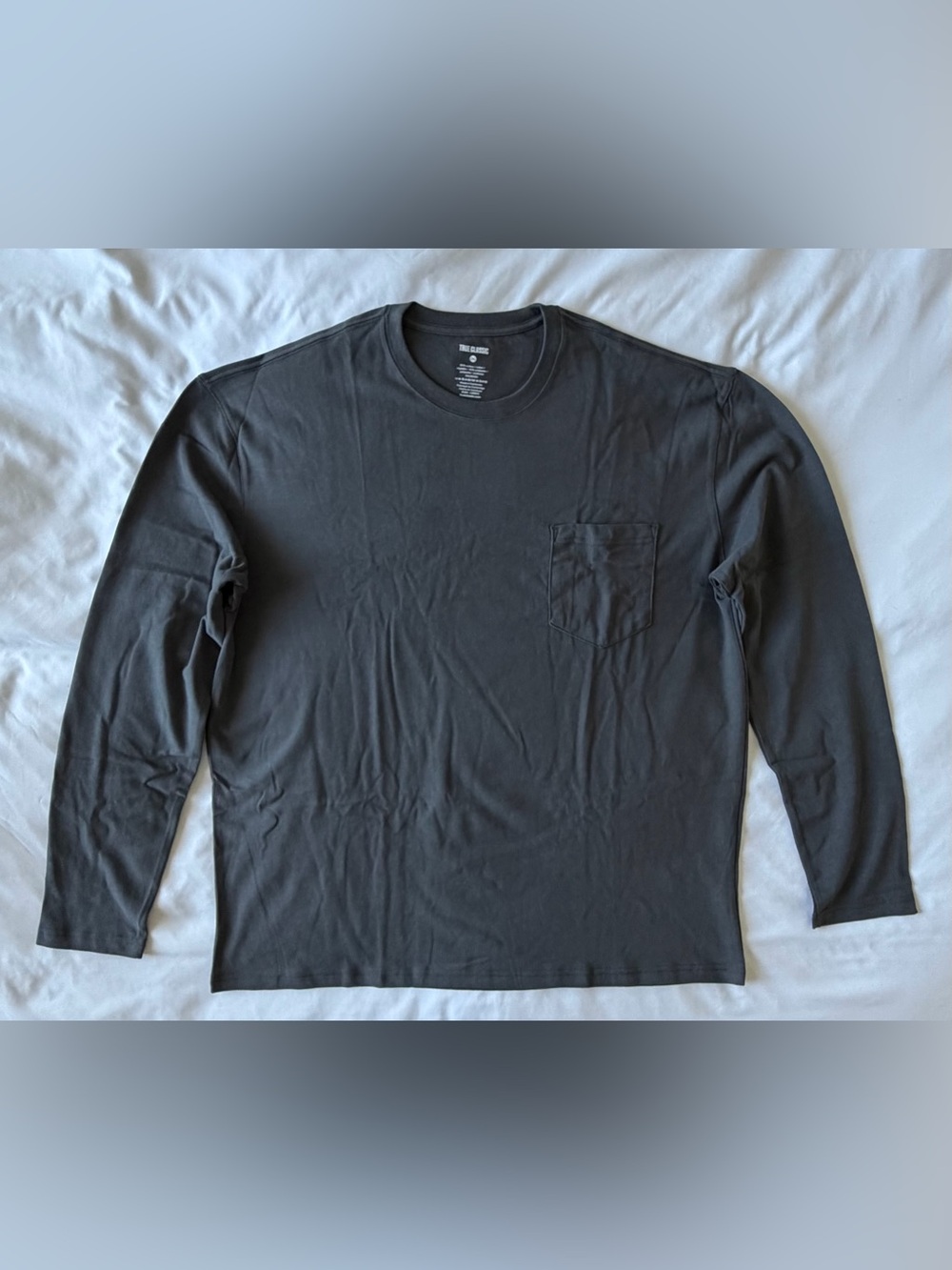 True Classic | Long Sleeve Crew Neck T-Shirt | XXL